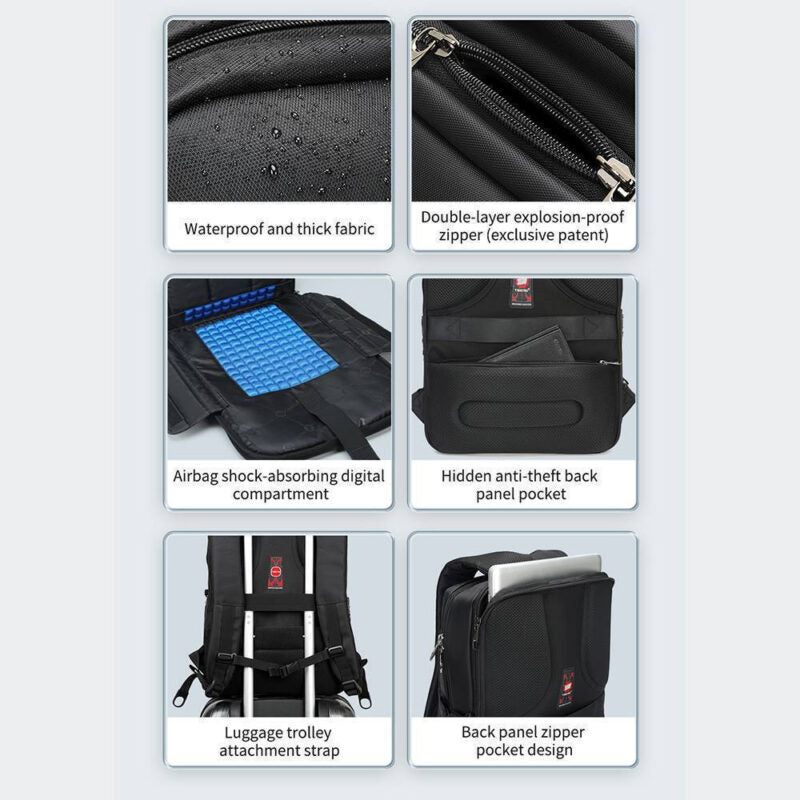 Σακίδιο Πλάτης Tigernu T-B3189 Μαύρο