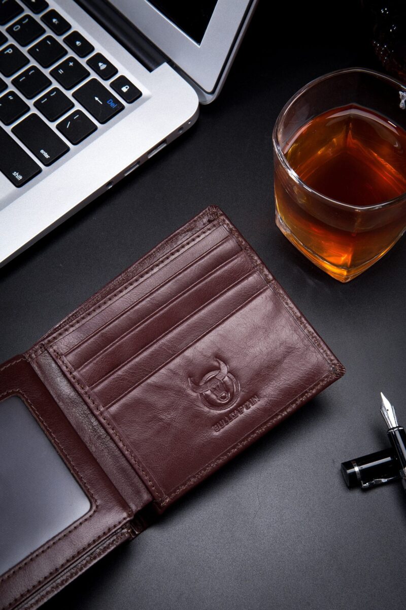 Leather Wallet Bullcaptain QB0203-H brown