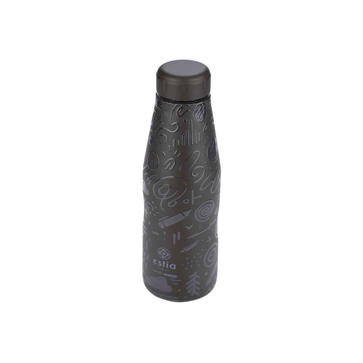 ΘΕΡΜΟΣ TRAVEL FLASK SAVE THE AEGEAN 500ml NOIR ECHO