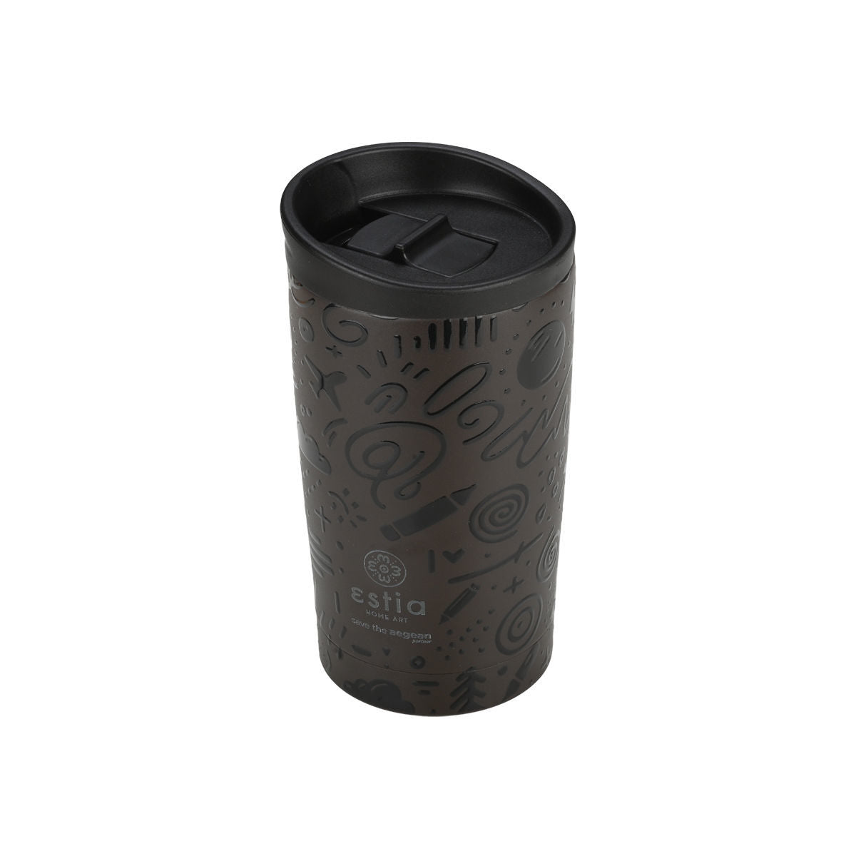 ΘΕΡΜΟΣ TRAVEL MUG SAVE THE AEGEAN 350ml NOIR ECHO