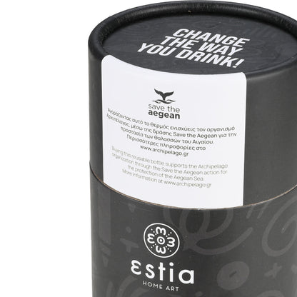 ΘΕΡΜΟΣ TRAVEL MUG SAVE THE AEGEAN 350ml NOIR ECHO
