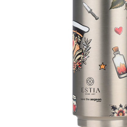 ΘΕΡΜΟΣ TRAVEL CUP SAVE THE AEGEAN 500ml OLD SCHOOL INK
