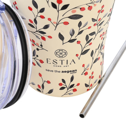 ΘΕΡΜΟΣ COFFEE MUG SAVE THE AEGEAN 350ml BLOOM BEIGE