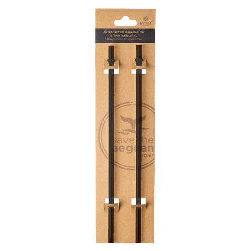 ΑΝΤΑΛΛΑΚΤΙΚΑ ΚΑΛΑΜΑΚΙΑ STRAW TUMBLER XL 1200ml MIDNIGHT BLACK 2 ΤΕΜ