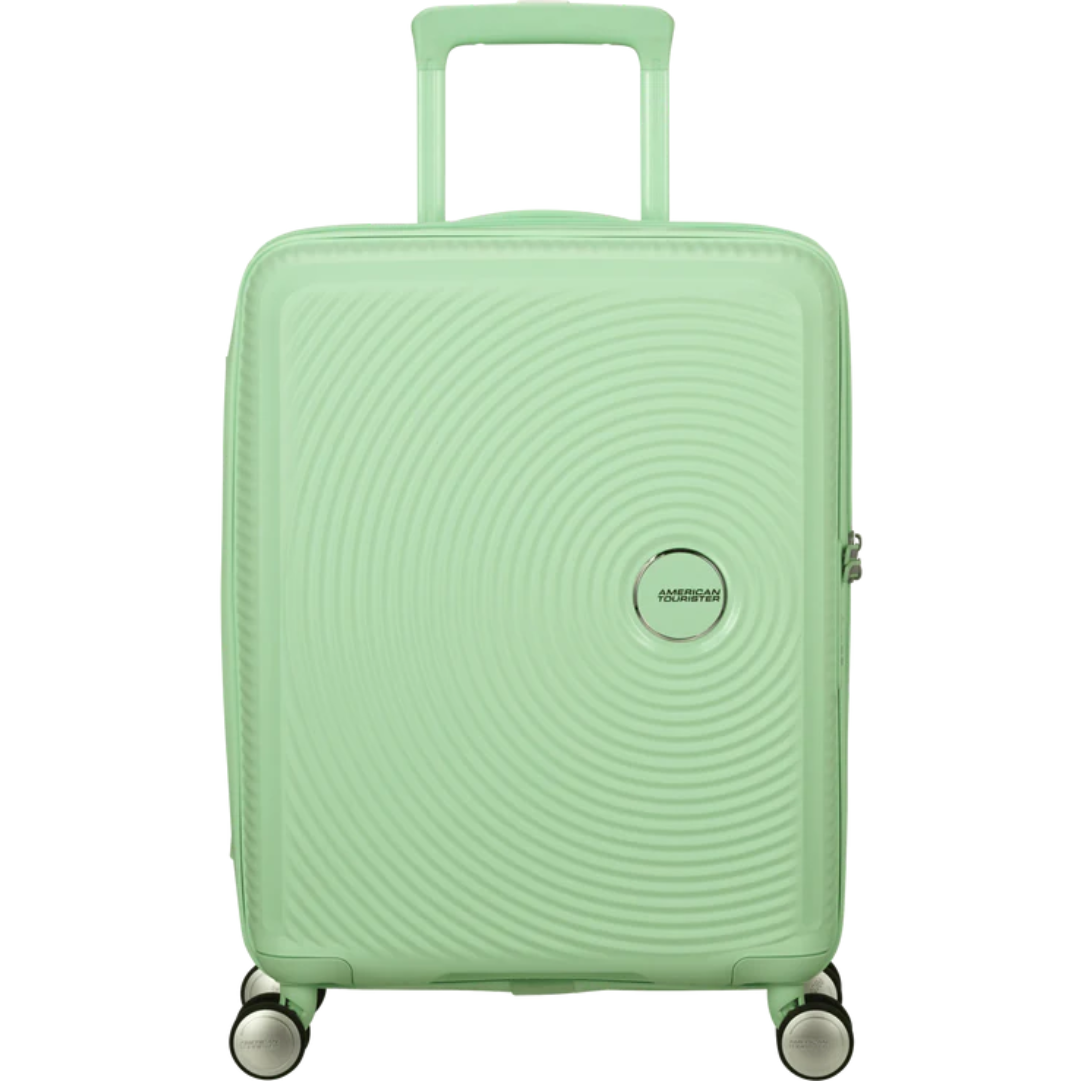 Cabin Suitcase AMERICAN TOURISTER SPINNER 55 CM SOUNDBOX Pastel Green