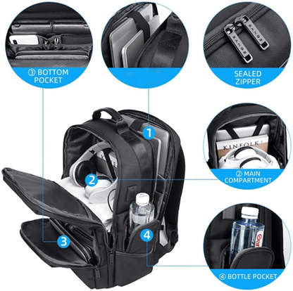 15.6'' Bange 2603 Laptop Backpack – Waterproof &amp; Professional