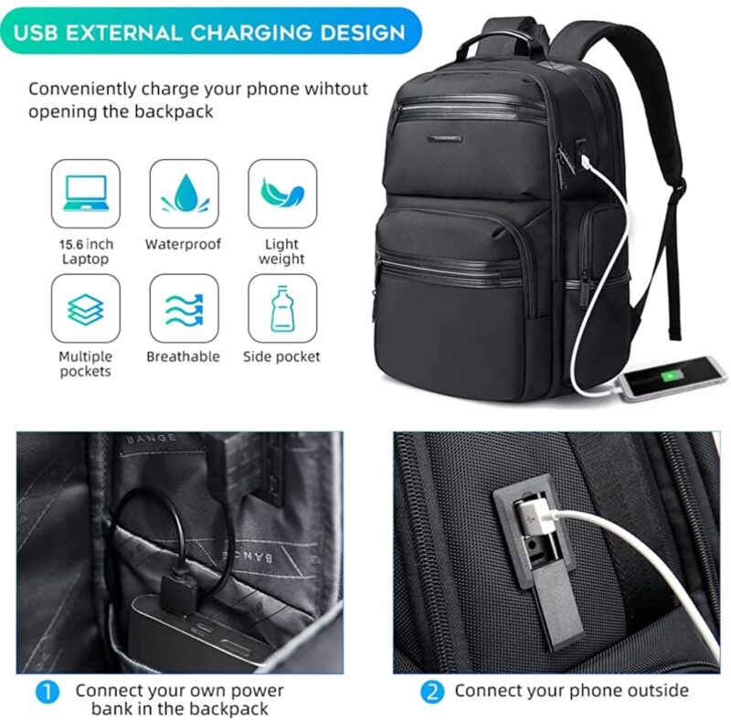 15.6'' Bange 2603 Laptop Backpack – Waterproof &amp; Professional