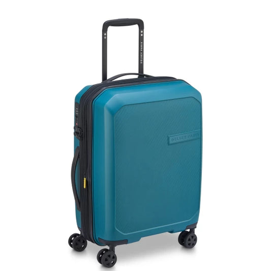 Delsey Cabin suitcase slim expandable 55cm Anvers Teal Blue