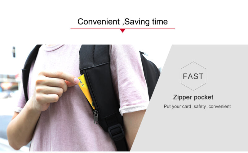 Τσάντα Πλάτης Tigernu T-B3585 Μαύρο