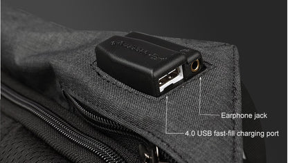 Αντικλεπτικό Σακίδιο Πλάτης Tigernu T-B3599 Μαύρο