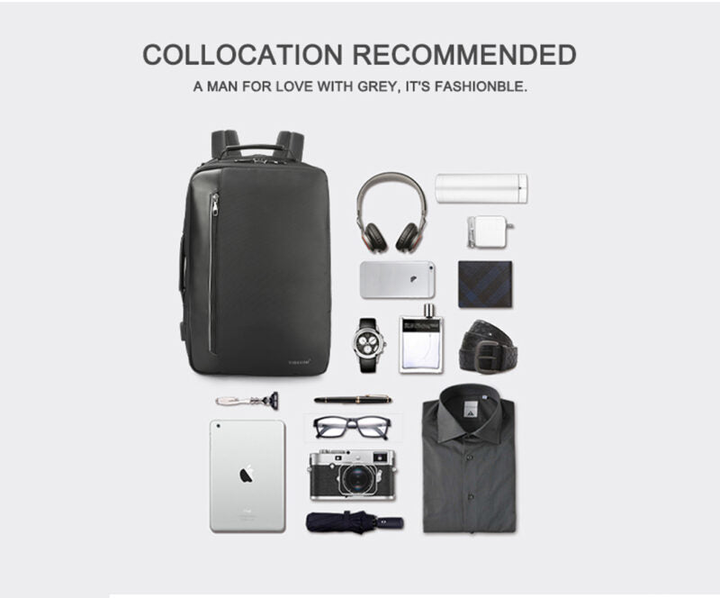 Τσάντα Πλάτης & Χαρτοφύλακας Tigernu T-B3639 Μαύρο