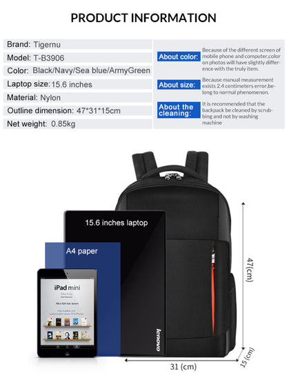 Tigernu Backpack T-B3906 Black