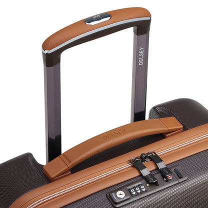 Delsey Slim Cabin Suitcase 55cm Chatelet Air 2.0 Brown