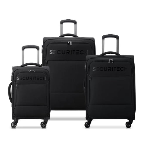 Securitech by Delsey Βαλίτσες σετ expandable 55-66-76cm Vanguard Black