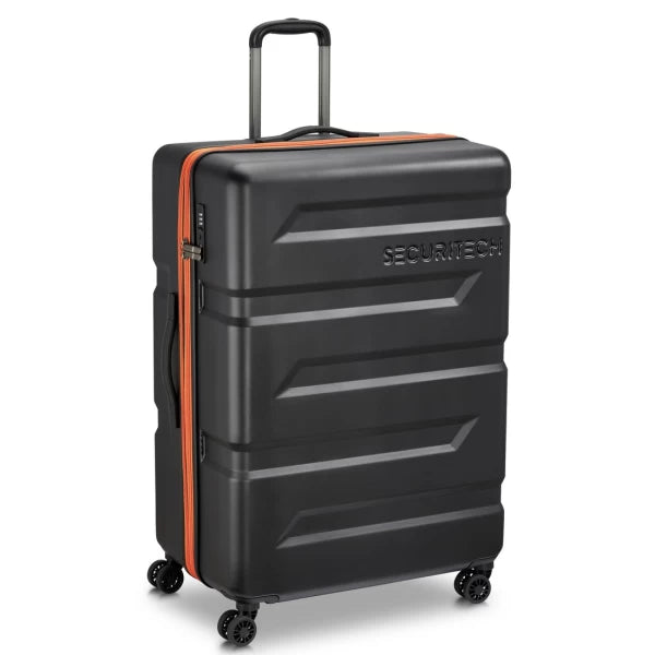 Securitech by Delsey Βαλίτσα μεγάλη 81cm Slash Black