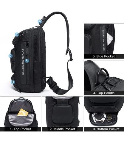 Crossbody Shoulder Bag Bange 7086 – Waterproof &amp; With USB