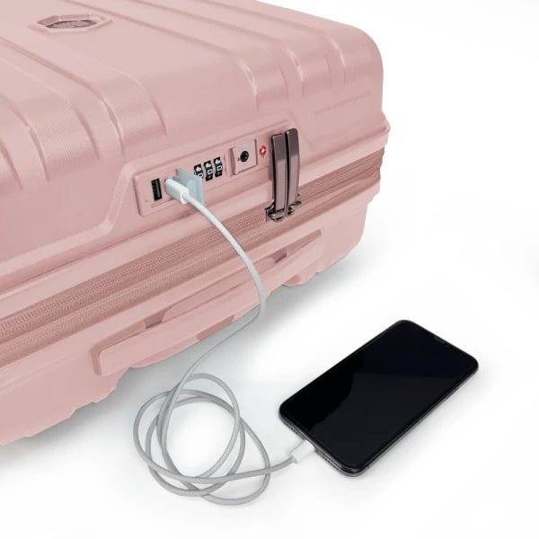 BG Berlin Σετ Βαλίτσες expandable 54cm-77cm Enduro Polypropylene Rose Gold