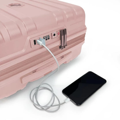 BG Berlin Σετ Βαλίτσες expandable 54cm-77cm Enduro Polypropylene Rose Gold