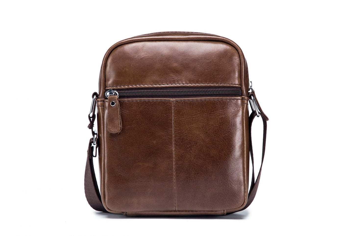 Bullcaptain Leather Shoulder Bag DJB-016 brown