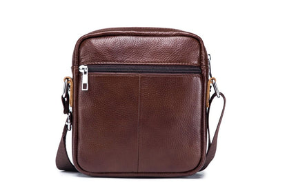 Bullcaptain Leather Shoulder Bag DJB-023 brown