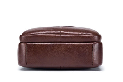 Bullcaptain Leather Shoulder Bag DJB-023 brown