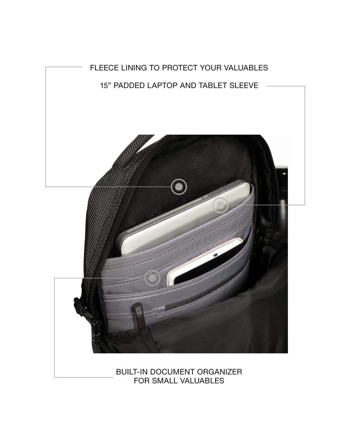 EASTPAK 'Tecum' Backpack in Black 