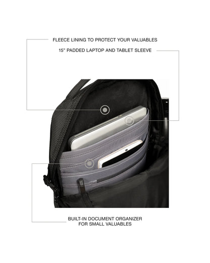 EASTPAK 'Tecum' Backpack in Black 