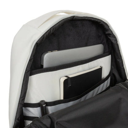 EASTPAK TECUM F CNNCT Matte Chalk - Premium Slim Σακίδιο Πλάτης 20L με Θήκη Laptop 16"