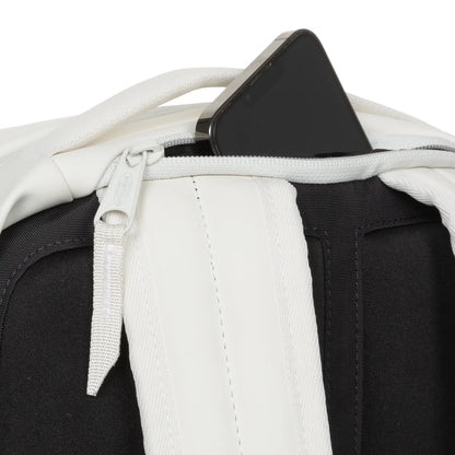EASTPAK TECUM F CNNCT Matte Chalk - Premium Slim Σακίδιο Πλάτης 20L με Θήκη Laptop 16"