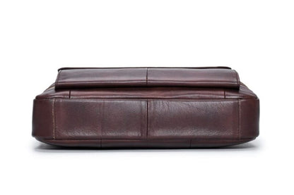 Bullcaptain Leather Briefcase GWB-046 Brown