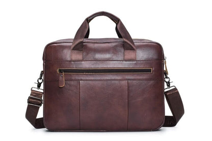 Bullcaptain Leather Briefcase GWB-046 Brown