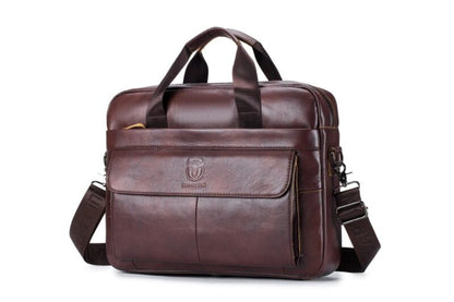 Bullcaptain Leather Briefcase GWB-046 Brown