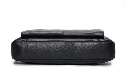 Bullcaptain leather briefcase GWB-046 black