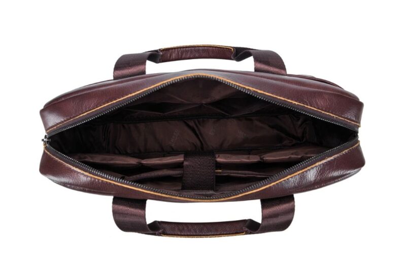 Bullcaptain Leather Briefcase GWB-046 Brown