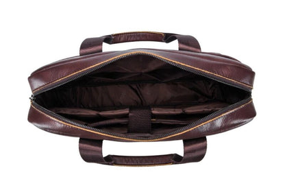 Bullcaptain Leather Briefcase GWB-046 Brown