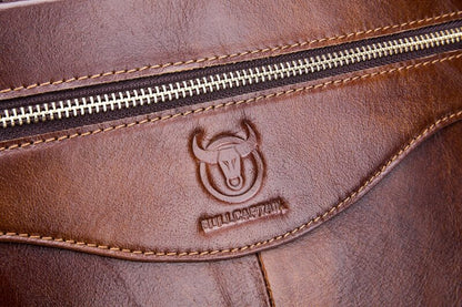 Bullcaptain Leather Briefcase GWB-044 Brown