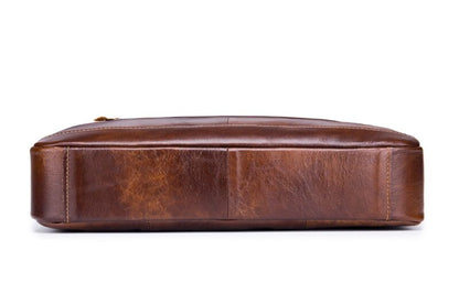 Bullcaptain Leather Briefcase GWB-044 Brown