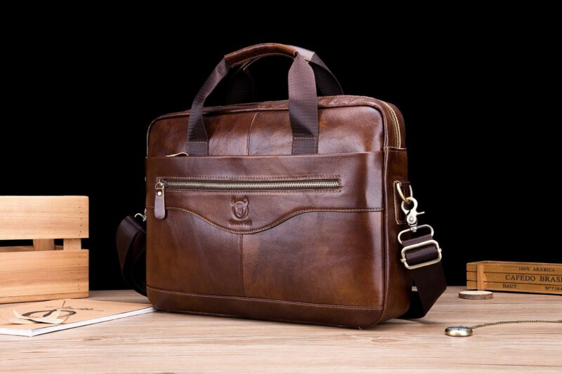Bullcaptain Leather Briefcase GWB-044 Brown
