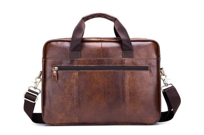 Bullcaptain Leather Briefcase GWB-044 Brown