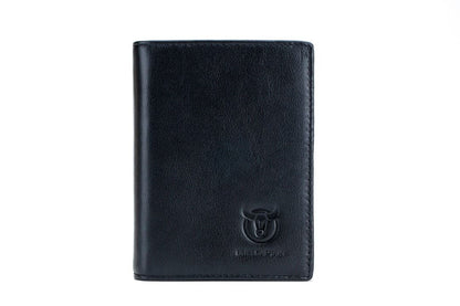 Leather Wallet QB-027 Bullcaptain Black