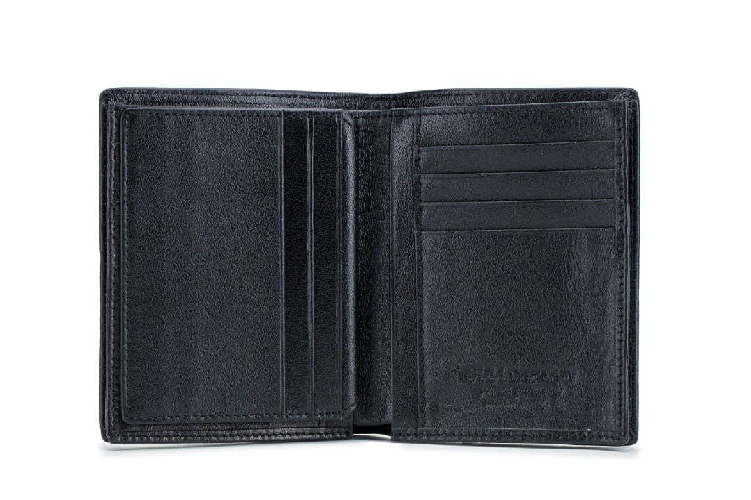 Leather Wallet QB-027 Bullcaptain Black