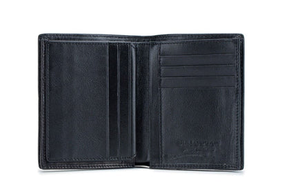 Leather Wallet QB-027 Bullcaptain Black