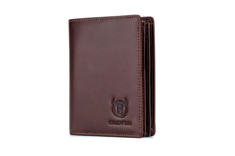 Leather Wallet QB-027 Bullcaptain Brown
