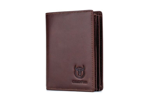 Leather Wallet QB-027 Bullcaptain Brown