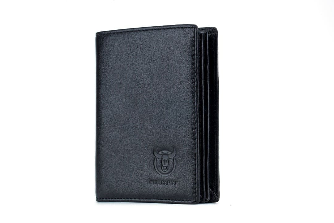 Leather Wallet QB-027 Bullcaptain Black