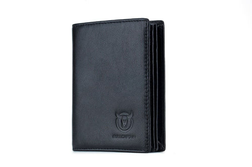 Leather Wallet QB-027 Bullcaptain Black