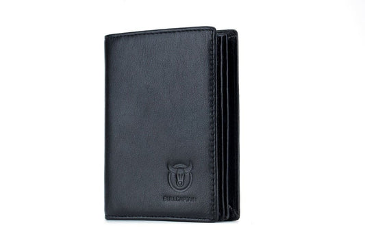 Leather Wallet QB-027 Bullcaptain Black