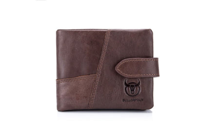 Bullcaptain Leather Wallet Dark Brown