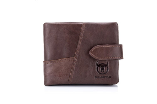 Bullcaptain Leather Wallet Dark Brown