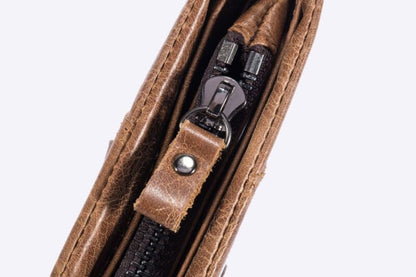 Bullcaptain Leather Wallet Light Brown